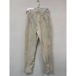 Vintage Express Pants Juniors 12 28"Beige Chino Tapered Stretch Twill Casual 90s